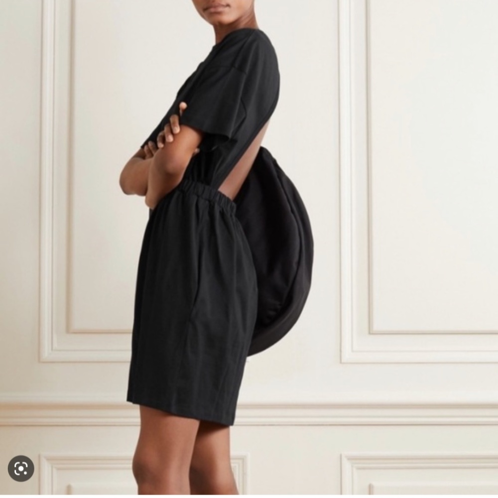 Ninety Percent Black Short Sleeve Cotton Dress Size Small